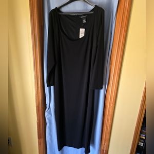 Ashley Stewart Elegant Black Maxi Dress